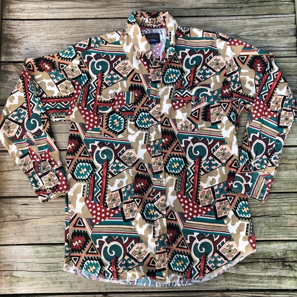 Panhandle Slim Other - Panhandle Slim Men's Shirt-Vintage Western Aztec